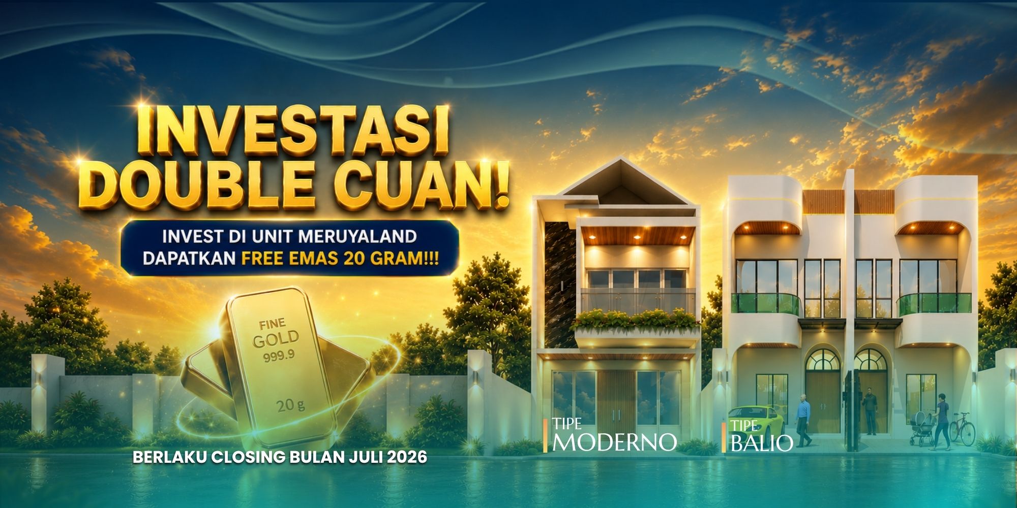 Rumah Millenial Modern Berkualitas di JAKARTA BARAT Harga 2Man